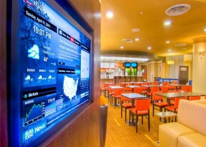 Courtyard Marriott Breakfast Seating Area