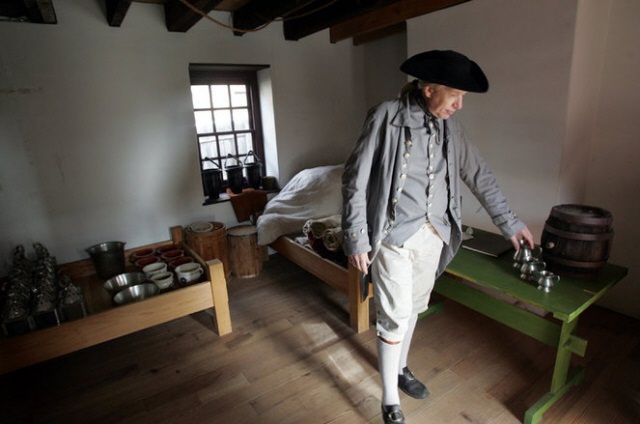Speak to the actors around the barracks and learn about the interesting history of the complex.