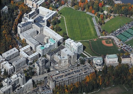 Aerial view of the town of West Point